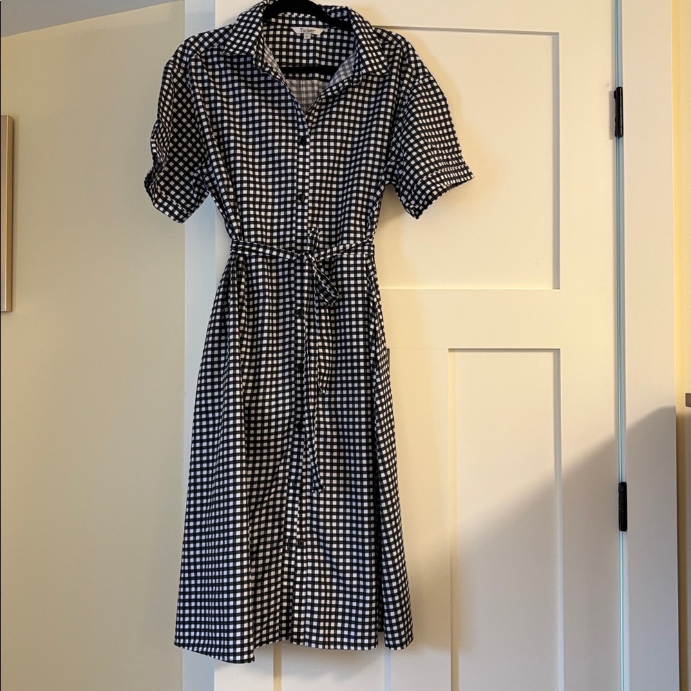 Tucker Black and White Gingham Sarah shirt dress - Picture 4 of 4